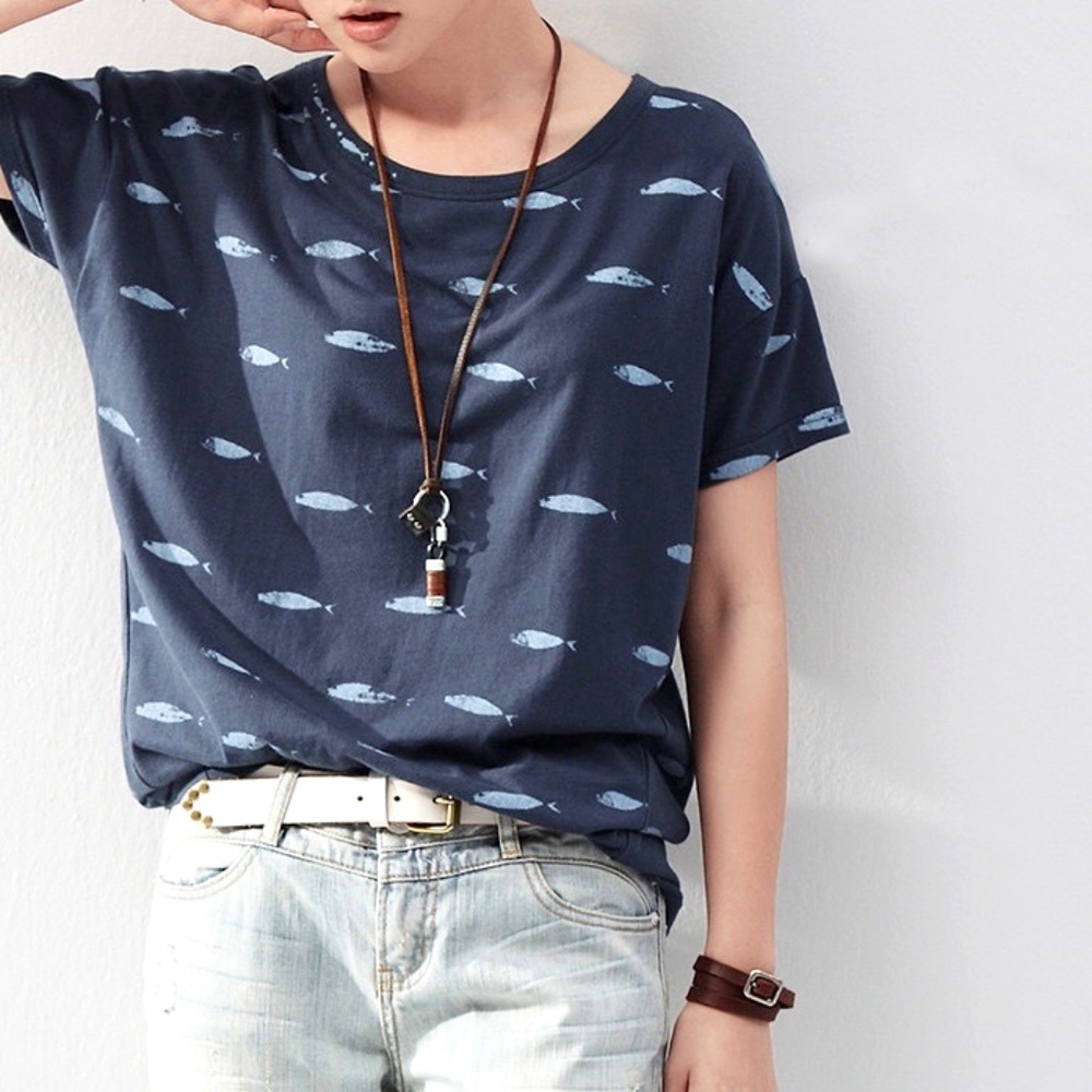 School Fish Tee (Multiple Colors)